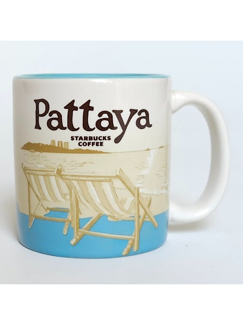 STARBUCKS PATTAYA MINI MUG GLOBAL ICON STONEWARE Espresso Mug 3oz/89ml YAH